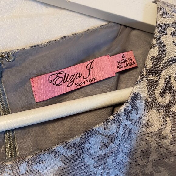 Eliza J New York Fit & Flare Brocade Cocktail Dress (size 4) - Picture 2 of 12